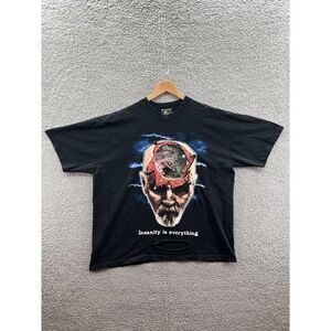 Superficial Los Angeles Insanity Is Everywhere Charles Manson Black T-Shirt XL